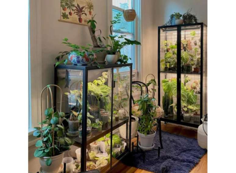 Arm&aacute;rios de sala de estar como estufas