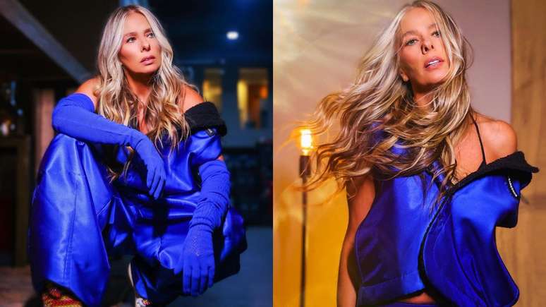 Adriane Galisteu &eacute; uma das famosas que j&aacute; aderiram ao Azul Klein