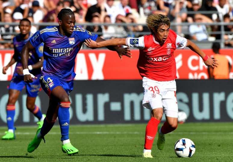 Reims e Lyon empataram pelo Campeonato Francês (FRANCOIS LO PRESTI / AFP)