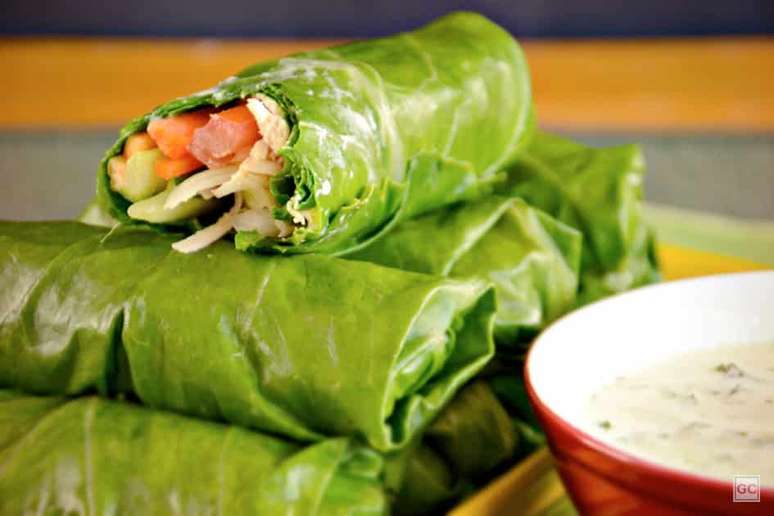 Wrap de couve | Foto: Guia da Cozinha