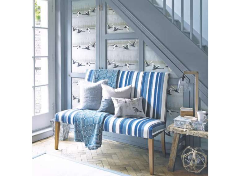 Seccione o papel de parede com painéis