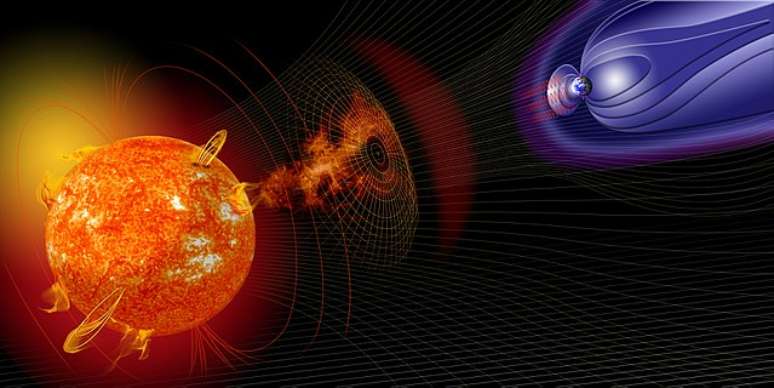 Campo magnético da Terra e a nossa atmosfera isolante nos mantém protegidos até mesmo das mais poderosas explosões solares