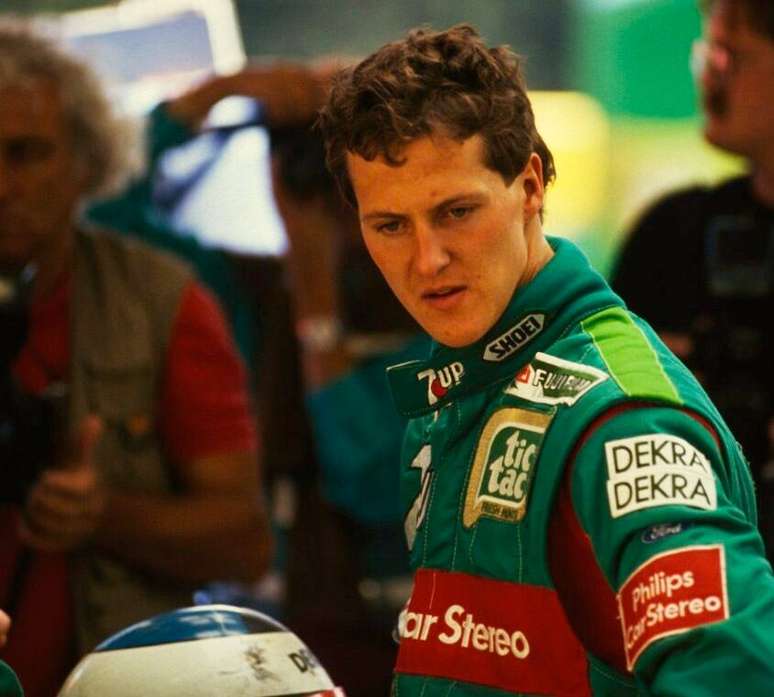 A estreia de Schumacher na F1 aconteceu em 25 de agosto de 1991, pela Jordan 