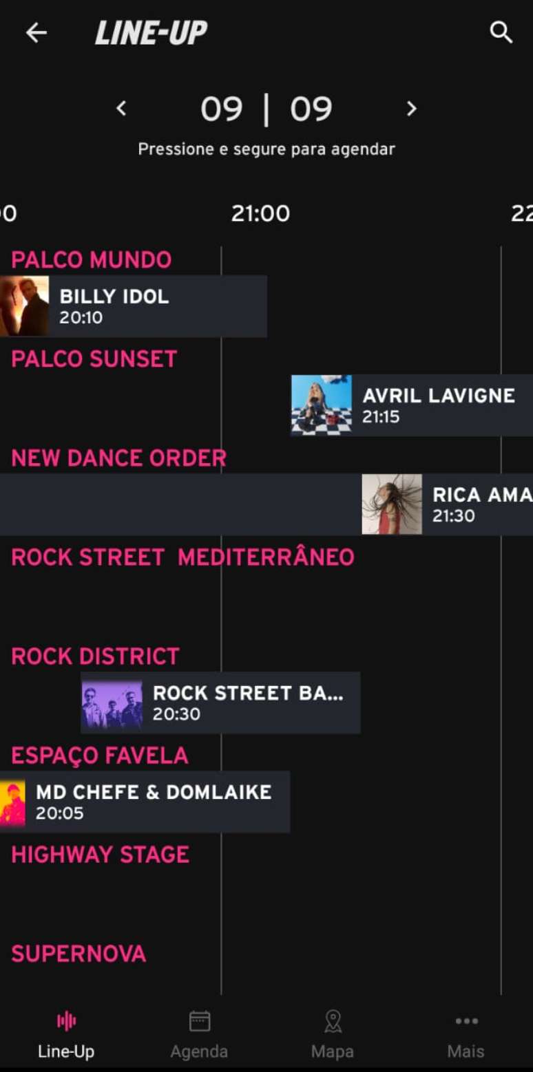 App Rock In Rio 3 mostra line-up completo de cada dia do evento