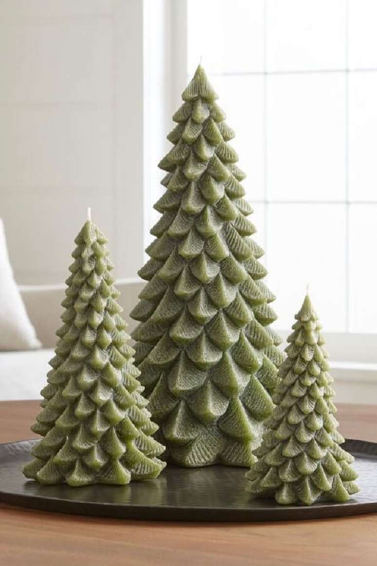 43. Como fazer velas de &aacute;rvore de natal. Fonte: Woman&acute;s Day