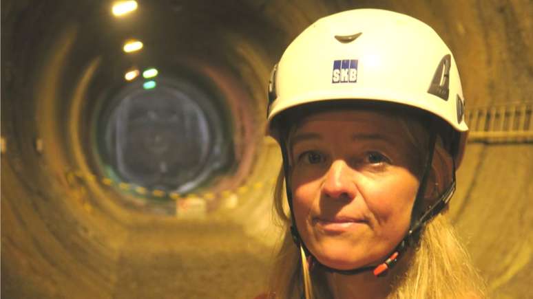As condições úmidas em Oskarshamn são perfeitas para testar contêineres de lixo nuclear, diz Ylva Stenqvist