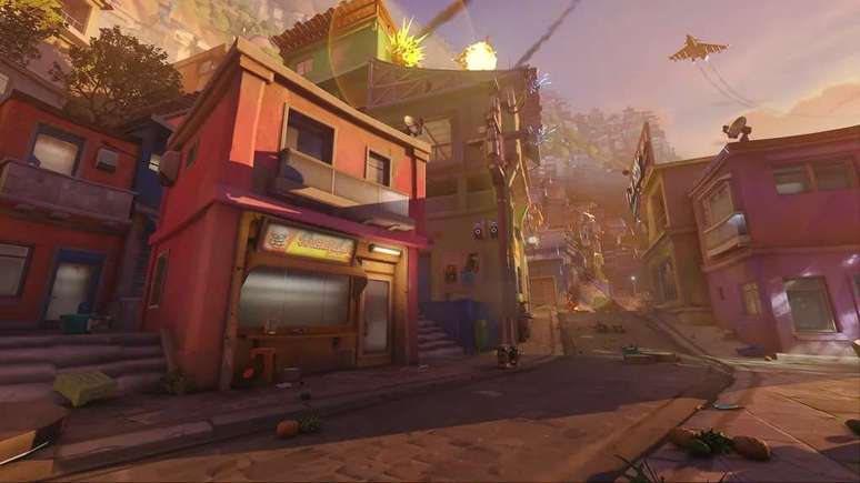 Mapa no Rio de Janeiro é uma das novidades de Overwatch 2. (Imagem: Divulgação/Blizzard)