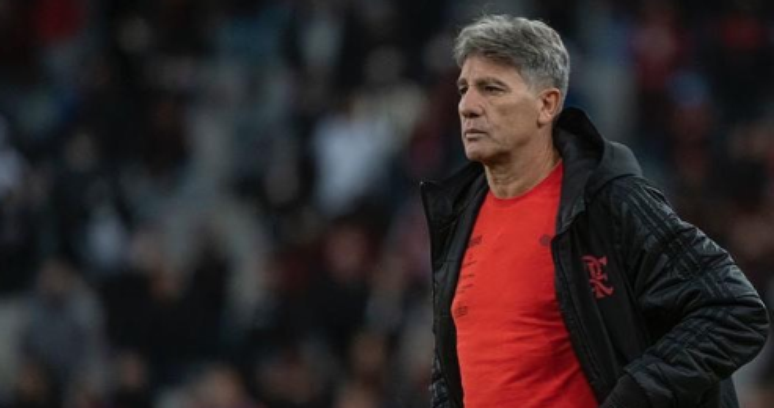 Renato Gaúcho em partida do Flamengo, time no qual também atuou como técnico