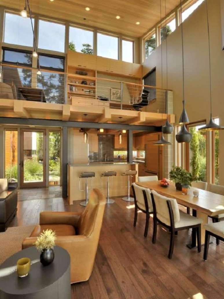 49. Loft pequeno decorado no estilo r&uacute;stico &ndash; Foto Decor Facil