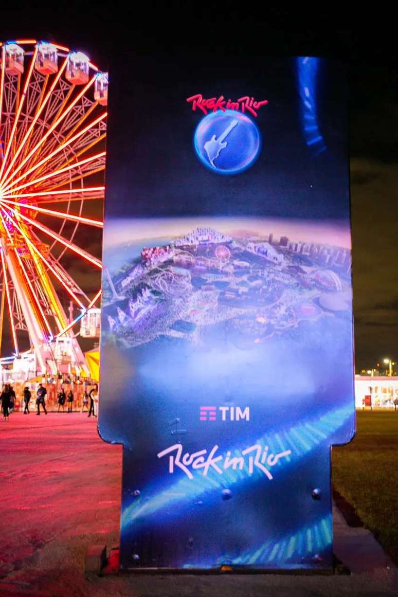 Antenas de 5G da TIM no Rock in Rio (Imagem: Divulgação TIM/Sandra Guedes)