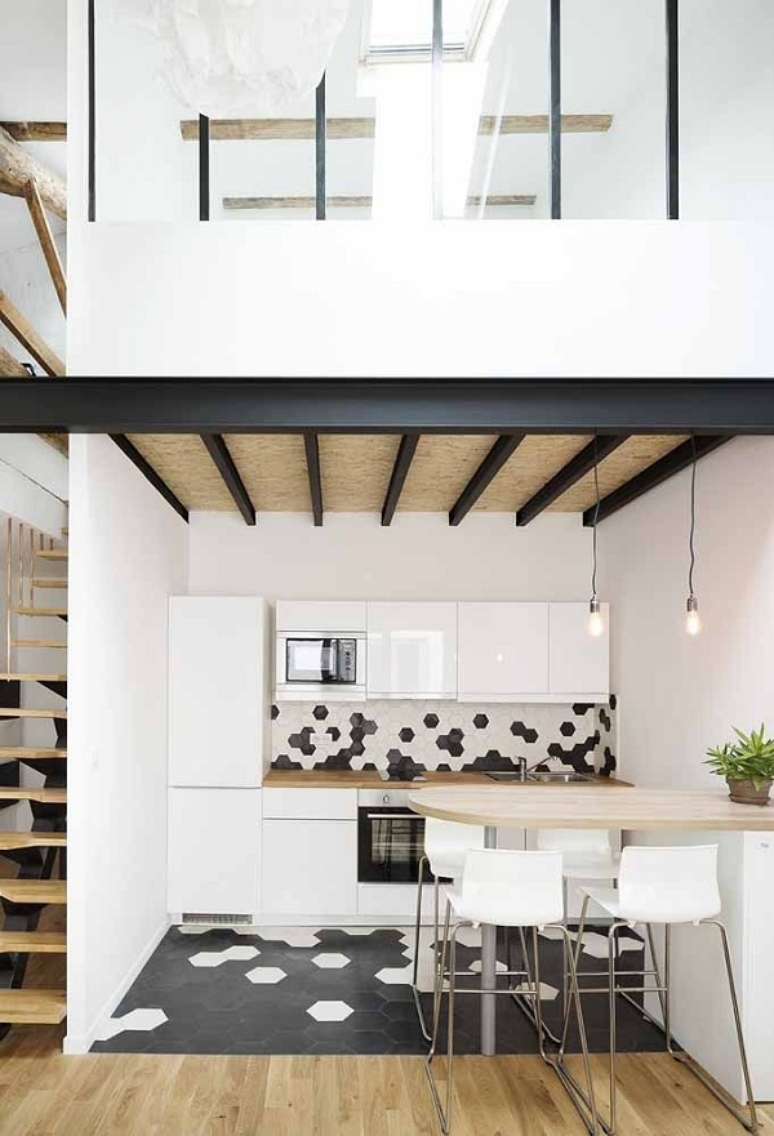 33. Loft pequeno com mezanino para quarto &ndash; Foto Decor Facil