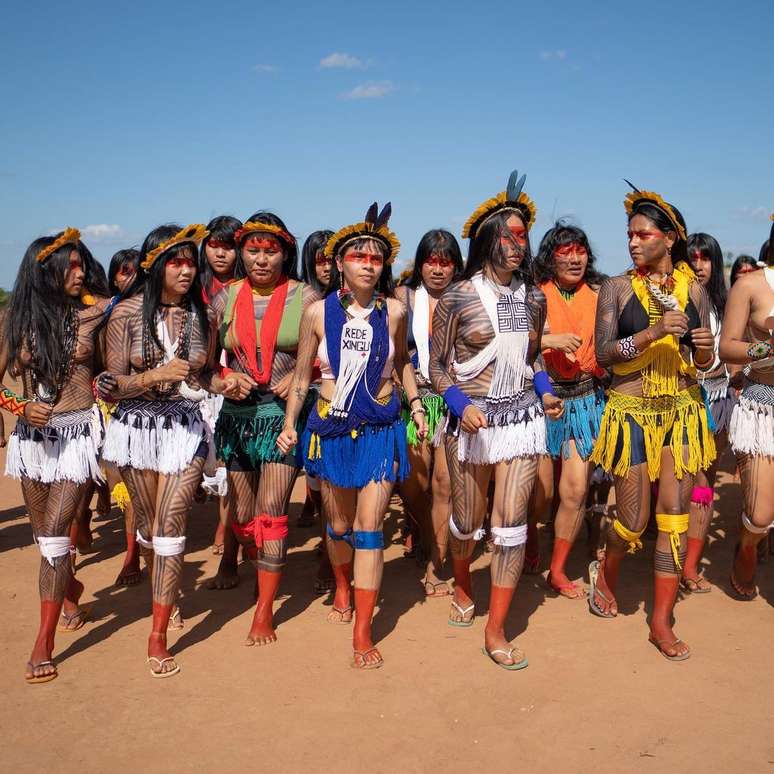 Mulheres indígenas no 5° Encontro da Rede Xingu+ 