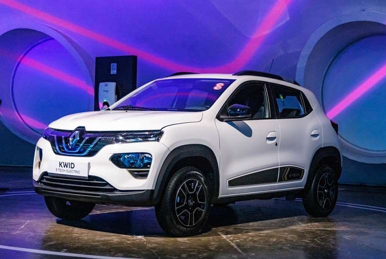 Renault Kwid E-Tech também está exposto na mostra.