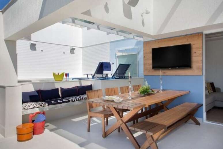 64. O terra&ccedil;o &eacute; um espa&ccedil;o de lazer maravilhoso para curtir com a fam&iacute;lia &ndash; Foto Ana Lucia Adriano