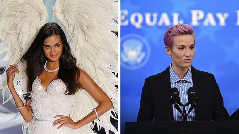'Angels' como Gizele Oliveira foram substituídos por mulheres como a jogadora de futebol Megan Rapinoe como o rosto da Victoria's Secret