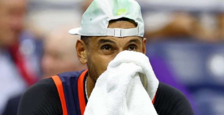 Kyrgios ficou descontente com a queda (USTA)