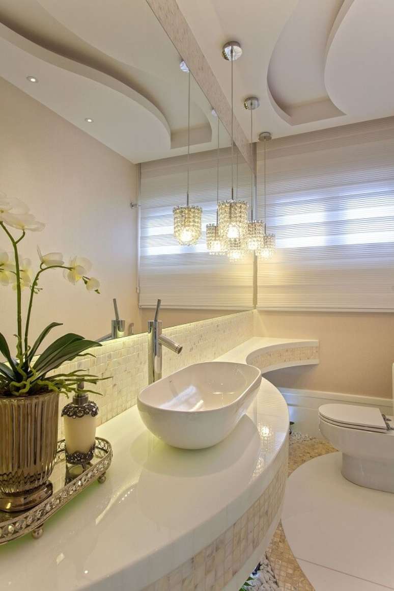 35. Decora&ccedil;&atilde;o de casa cor areia para banheiro &ndash; Foto Aquiles Nicolas Kilaris