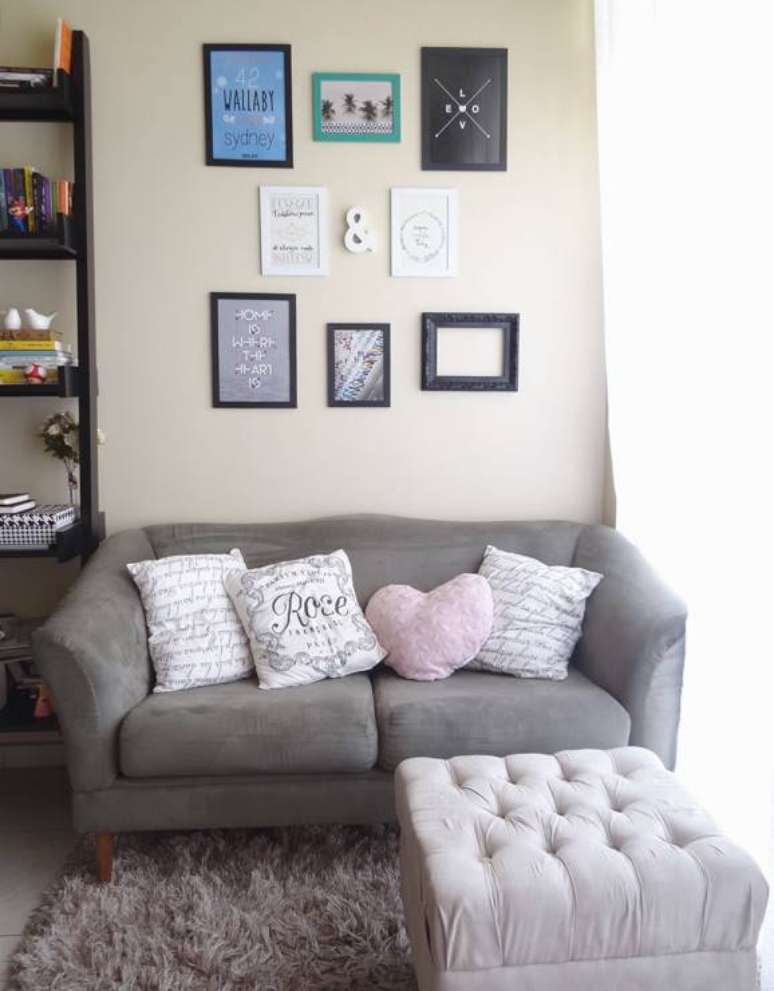 8. Paredes decoradas com quadros de diversos tamanhos. Fonte: Decoratorist