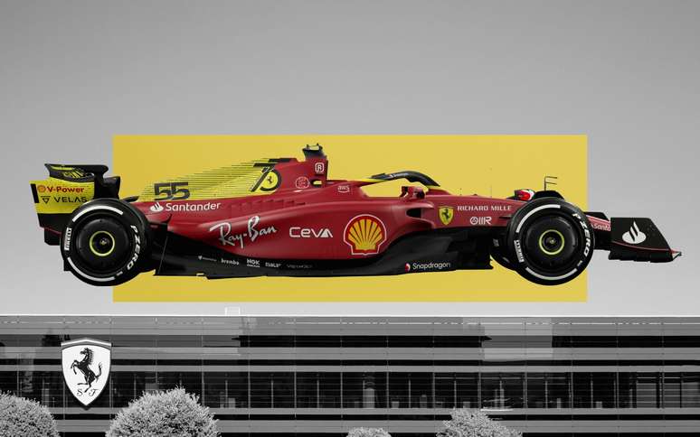 A pintura especial da Ferrari para o GP da Itália 