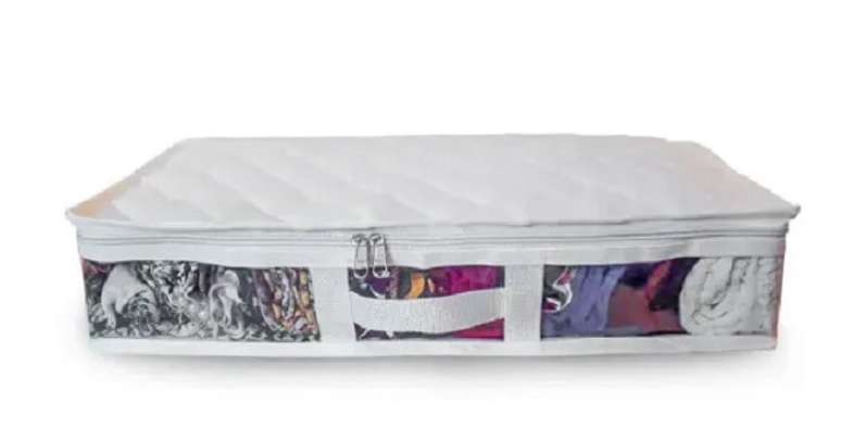 8. Organizador de guarda-roupa: modelo perfeito para guardar enxoval de beb&ecirc;, roupas de academia, toalhas e len&ccedil;&oacute;is. Fonte: Casa e Sonho