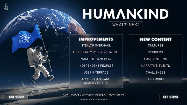 Atualiza&ccedil;&atilde;o gratuita de Humankind tamb&eacute;m tem v&aacute;rias novidades