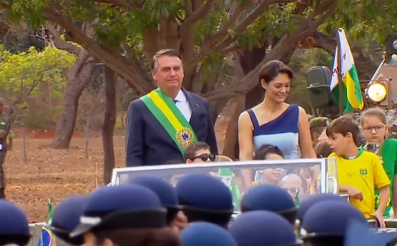 Jair Bolsonaro no desfile de 7 de Setembro 