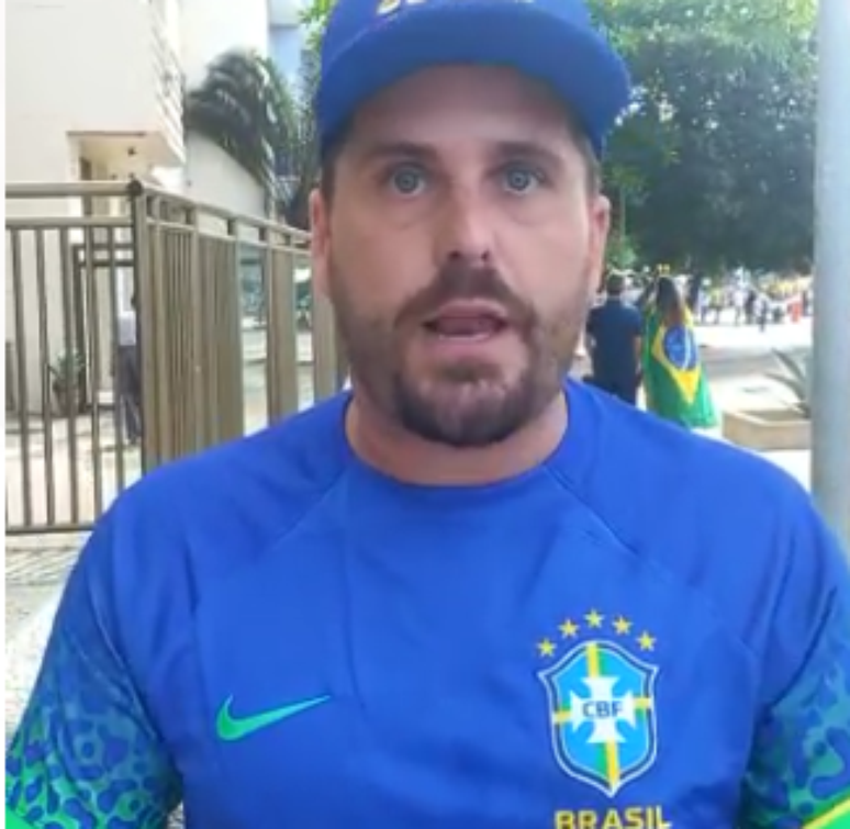 Thiago Gagliasso no ato pró-Bolsonaro no Rio 