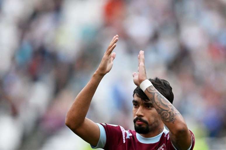 Lucas Paquetá participou do jogo dos Hammers contra o Steua Bucareste (Foto: GLYN KIRK / AFP)