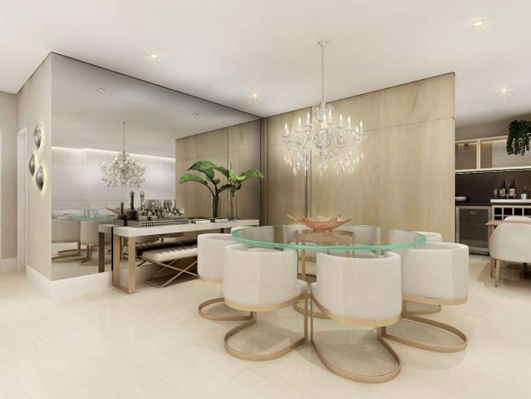 34. Planta artificial para sala de jantar moderna – Foto Liliana Zenaro