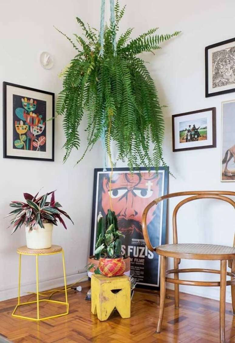 23. Decoração moderna com diferentes tipos de cachepot para planta artificial – Foto Decor Facil