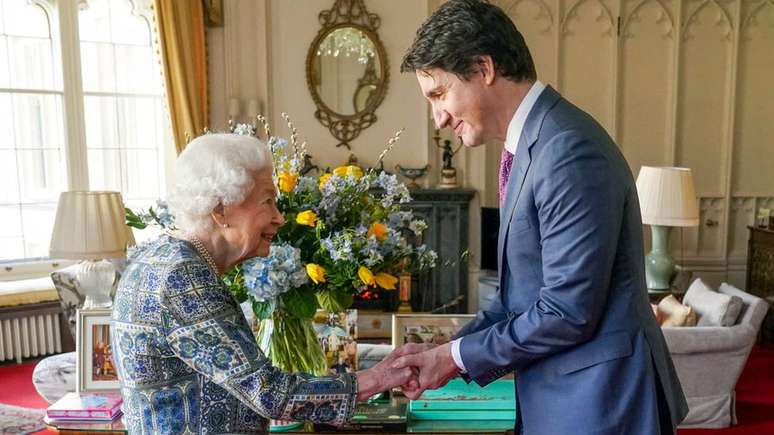 Sua majestade se reuniu o premiê canandese Justin Trudeau diversas vezes, inclusive em março deste ano em Windsor