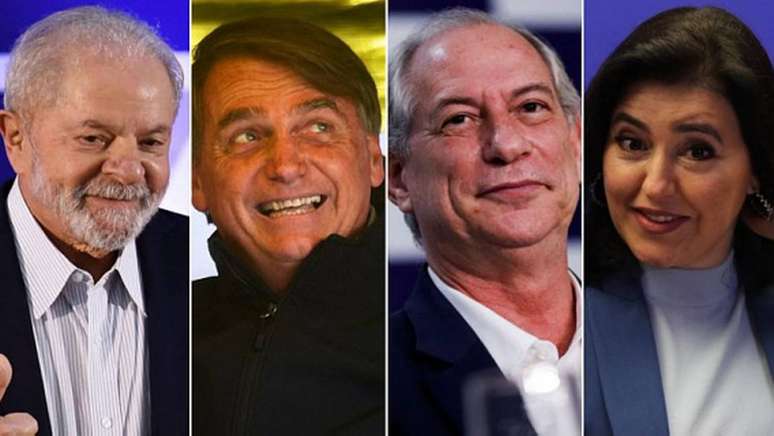 Lula, Bolsonaro, Ciro e Simone Tebet são os candidatos mais citados em pesquisas 