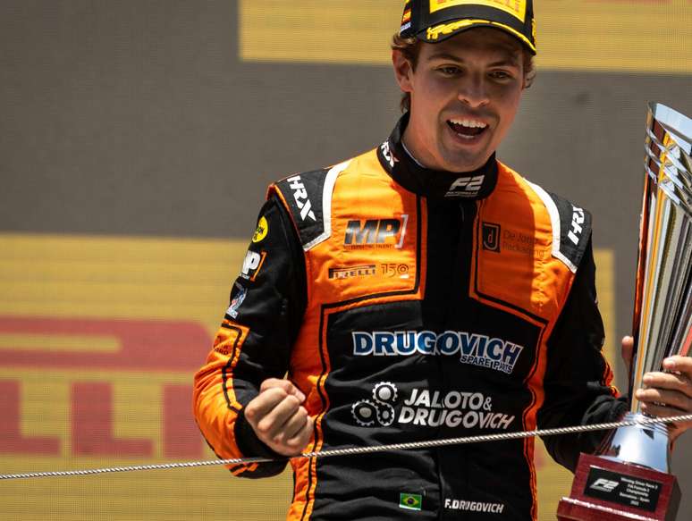 Drugovich foi o primeiro piloto da hist&oacute;ria da F2 a varrer um fim de semana 