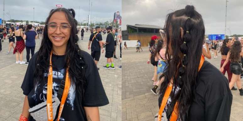 O bubble hair é outro que apareceu muito no Rock in Rio 2022 