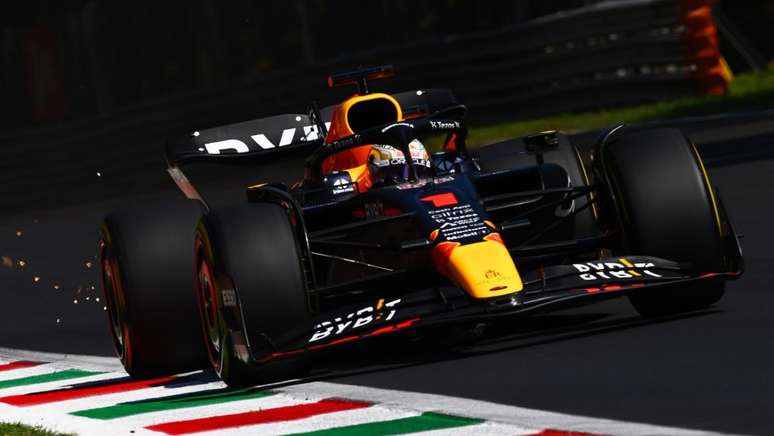 Max Verstappen na classificação para o GP da Itália, em Monza