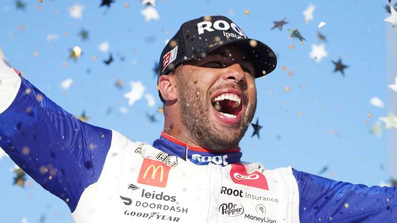 Bubba Wallace venceu a primeira dele na Nascar 2022 