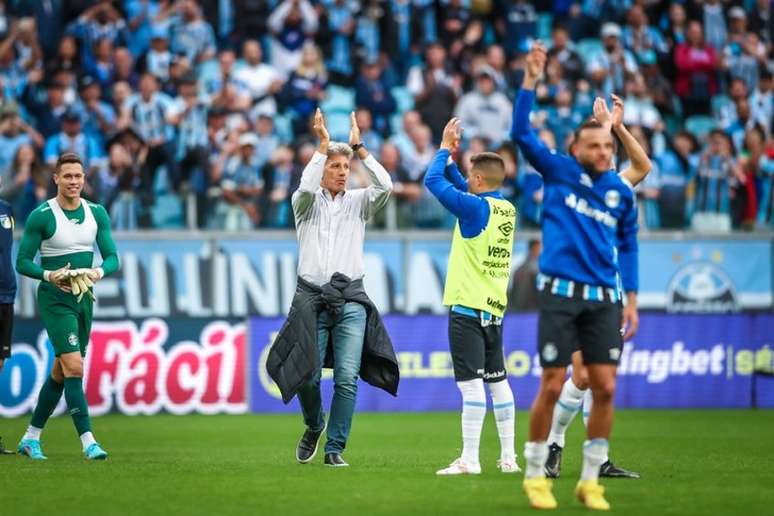 Técnico reestreou pelo Grêmio. FOTO: LUCAS UEBEL/GREMIO FBPA