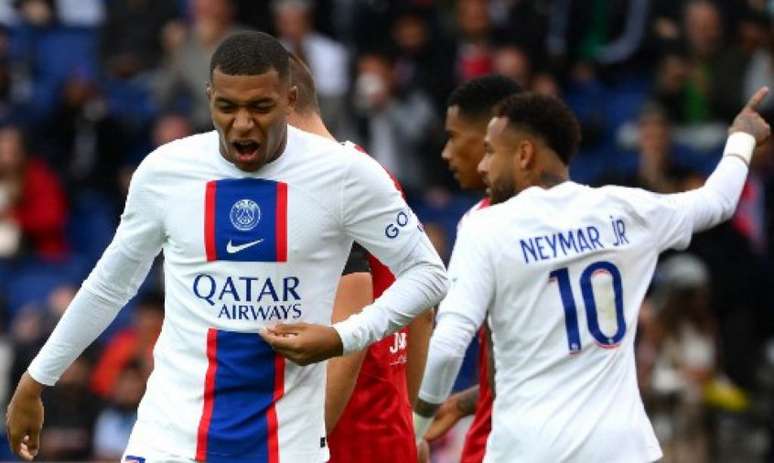 Neymar estaria incomodado com Mbappé (Foto: ANNE-CHRISTINE POUJOULAT / AFP)