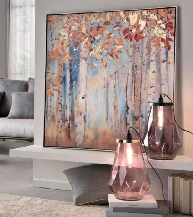 32. Quadro de aquarela para sala de estar moderna &ndash; Foto VK