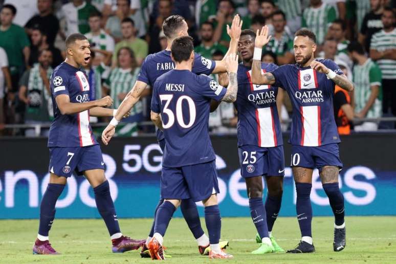 PSG lidera o Grupo H da Champions League junto com o Benfica (Foto: RONALDO SCHEMIDT / AFP)