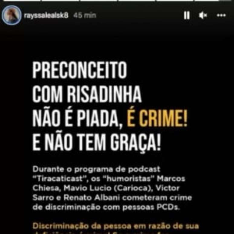 A Fadinha apoiou Daniel Amorim em seu Instagram (Reprodução)