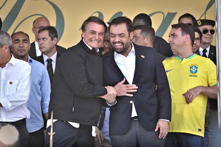 Bolsonaro e Castro em ato do 7 de Setembro no Rio 