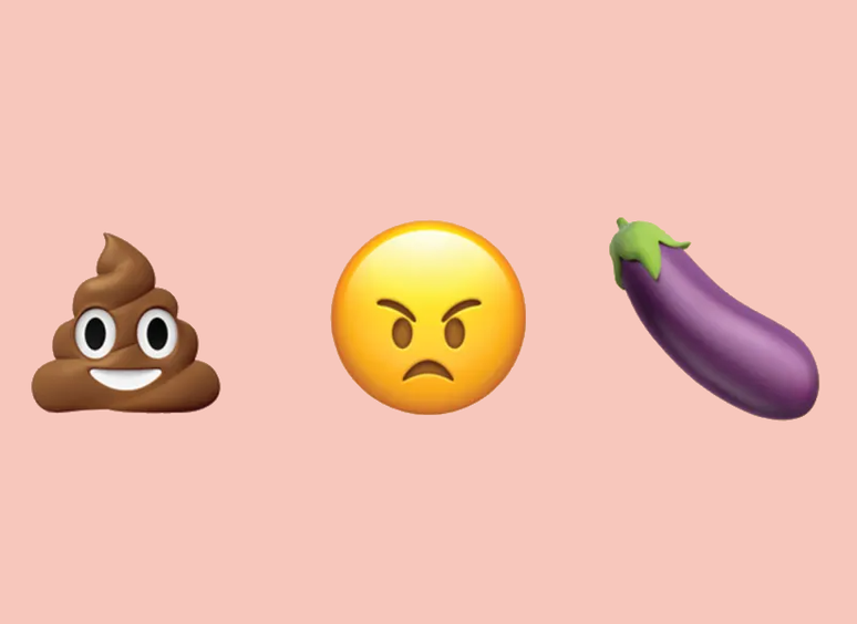 Emojis de coc&ocirc;, raiva e berinjela s&atilde;o os mais detestados para paquerar, diz estudo da Adobe