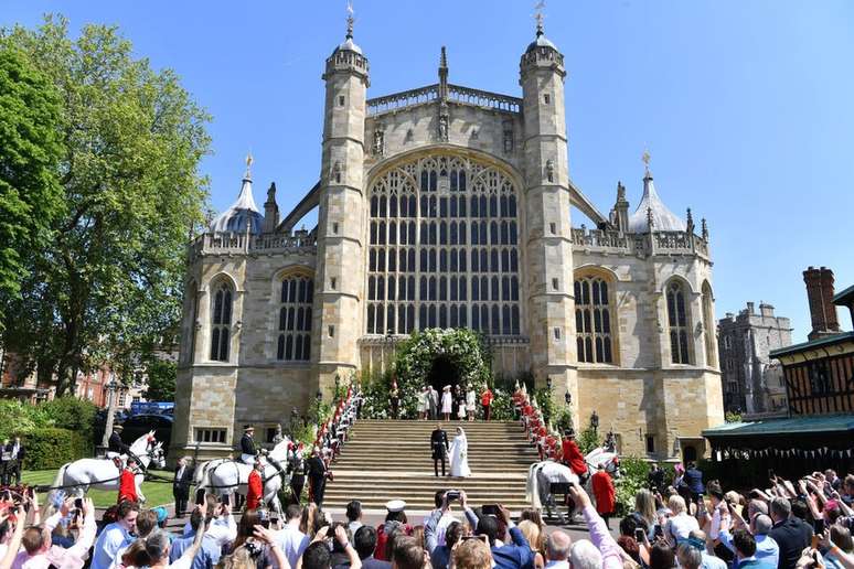 A Capela de São Jorge também serviu de cenário para casamentos reais, como o de Harry e Meghan em 2018