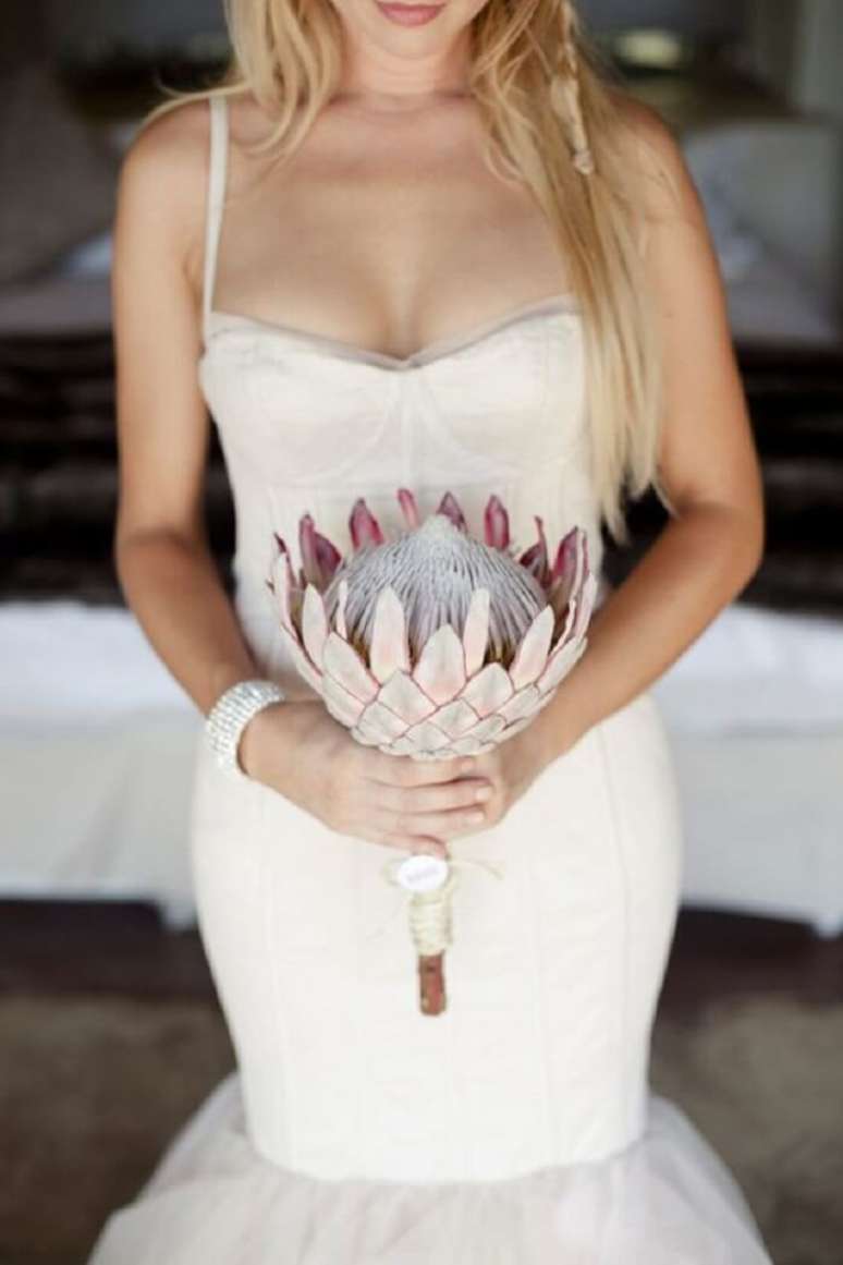 20. Proteas king: apenas uma protea flor é capaz de formar um lindo buquê. Fonte: Matha Stewart Living