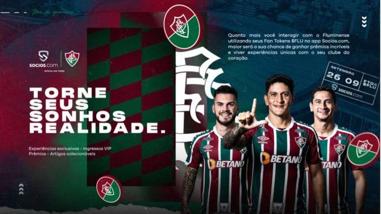 Fluminense vai fazer o lançamento doFan Token ＄FLU (Foto: Divulgação)