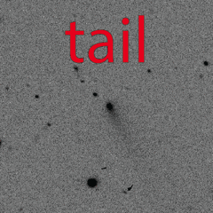 Este asteroide tem uma cauda bem nítida (Imagem: Reprodução/NASA/Citizen Science Active Asteroids)