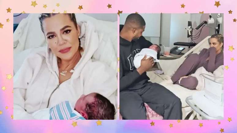 Khloé Kardashian mostra filho pela primeira vez