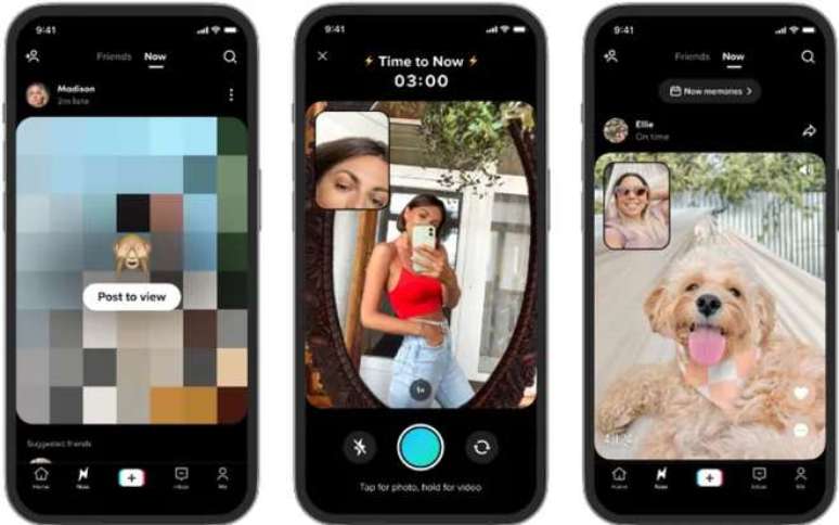TikTok Now é aplicativo para publicar o que você está fazendo ou vendo no momento (Imagem: Divulgação/TikTok)