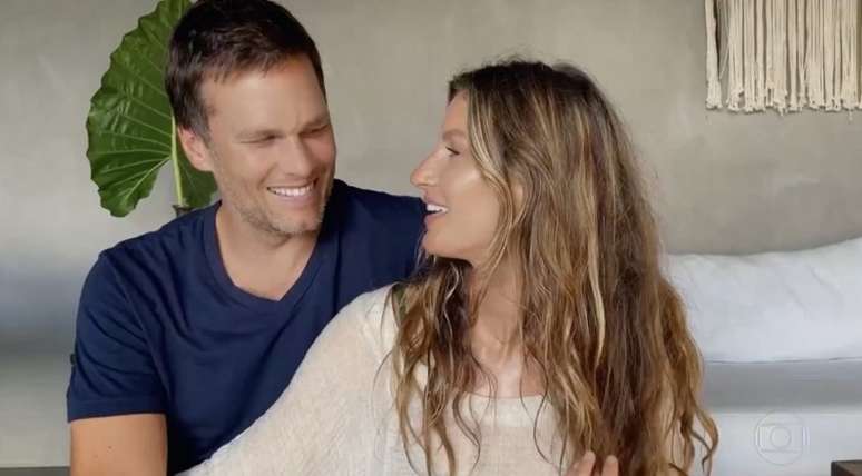 Tom Brady e Gisele Bündchen não vivem bom momento no casamento (Reprodução/TV Globo)